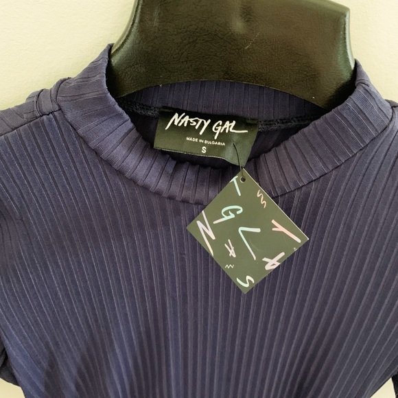 Nasty Gal ‘Whatcha Gonna Do’ Ribbed Bodycon Dress - Picture 6 of 6